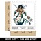 Merman Mermaid Man with Trident Waterproof Vinyl Phone Tablet Laptop Water Bottle Sticker Set - 5 Pack